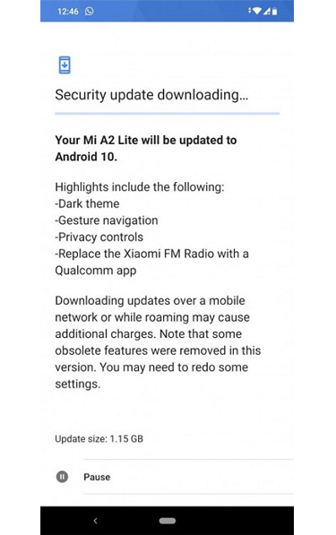 Xiaomi Berikan Update Android 10 Untuk Mi A2 Lite, Lagi?