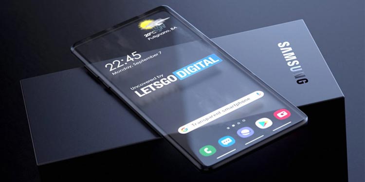 Samsung Patenkan Sebuah Desain Ponsel Galaxy Berlayar Transparan