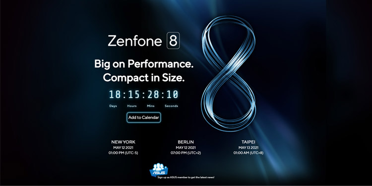 Flagship ASUS ZenFone 8 Dikabarkan Akan Rilis 12 Mei Mendatang