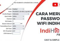 Cara Merubah Password Admin IndiHome & First Media