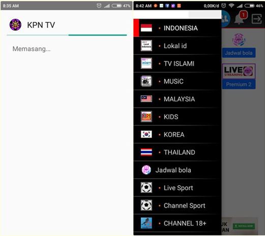 Fitur KPN TV Mod APK