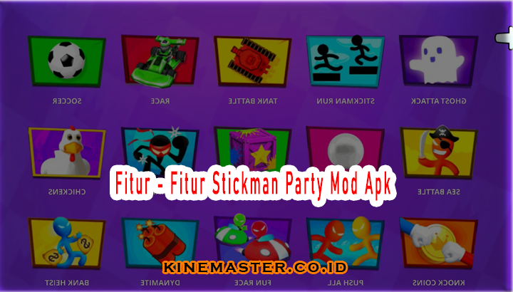 Fitur Stickman Party Mod Apk